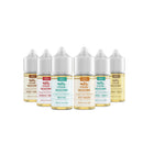 Four Seasons Salt eLiquids collection with a warning sign - VJD Wholesale